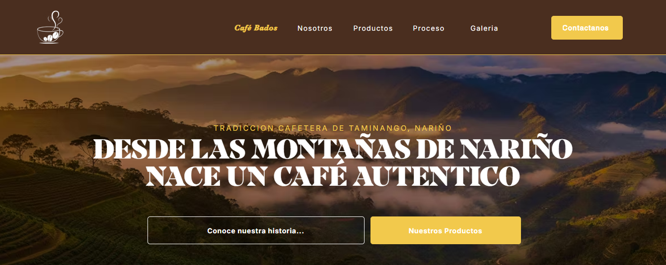Vista previa del proyecto Cafe Bados